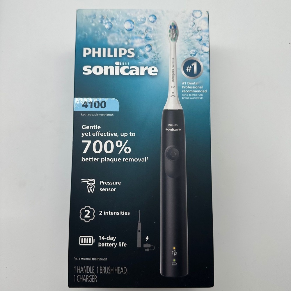 Philips Sonicare 4100 Rechargeable Sonic Toothbrush Black HX3681/24